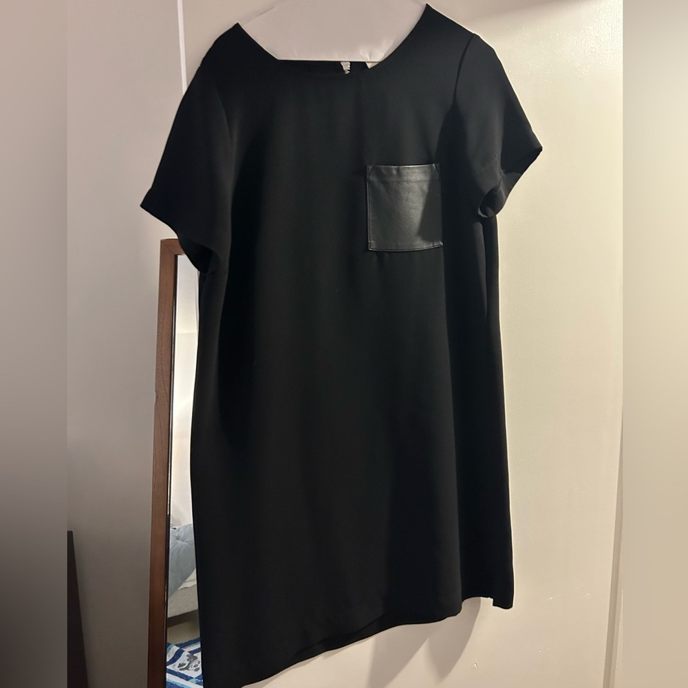 J crew factory black shift dress